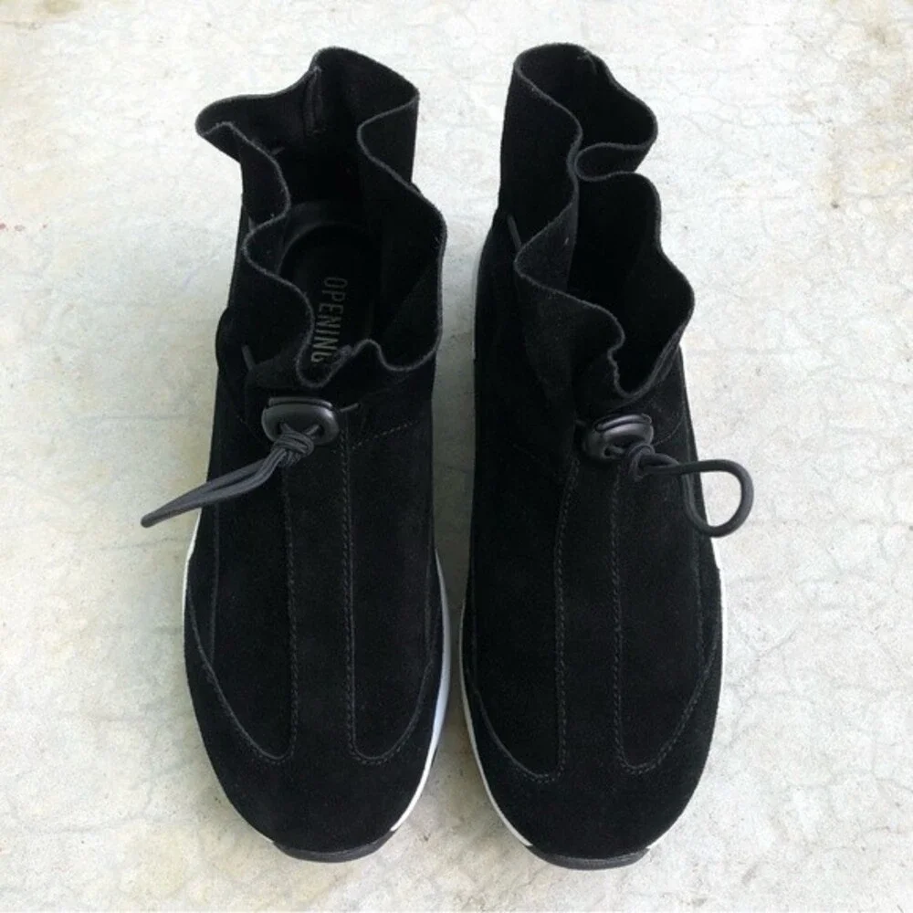 Opening Ceremony Ikke Black Suede Sneakers Athletic Shoes Booties Euro 36